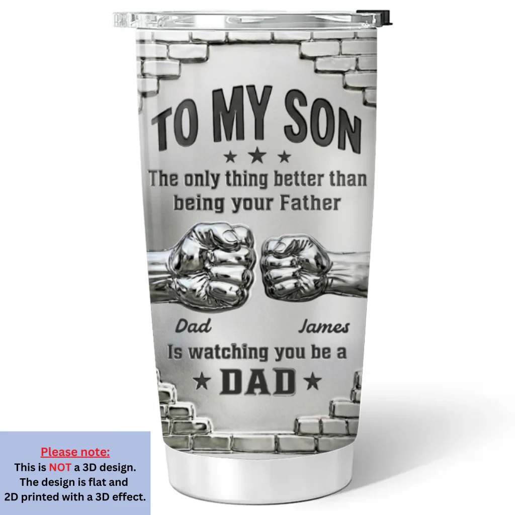 Watching You Grow - Personalized Custom 3D Effect Tumbler - Image 6