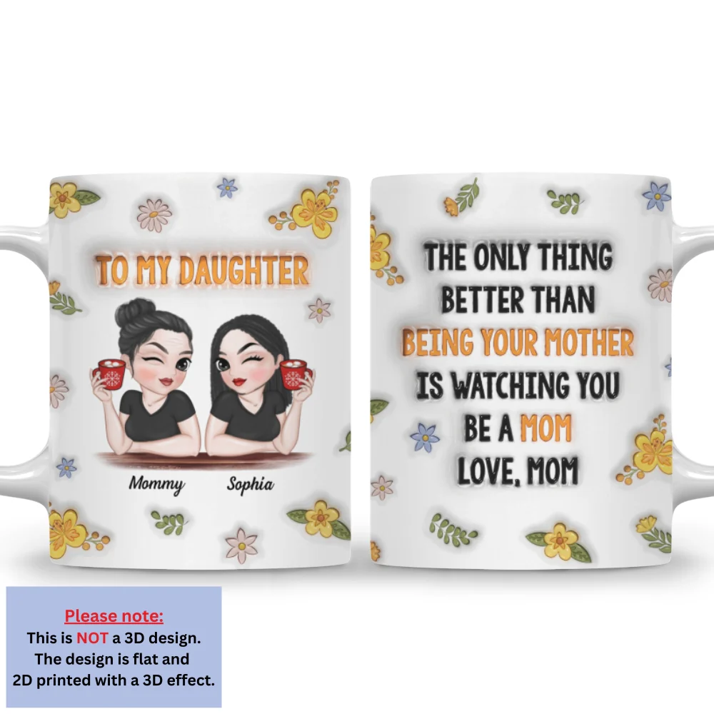 Watching You - Personalized Custom 3D Inflated Effect Mug - Image 4