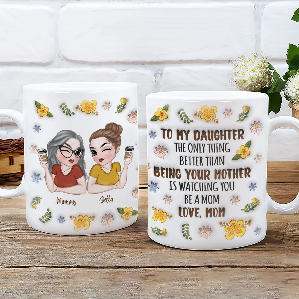 Watching You - Personalized Custom 3D Inflated Effect Mug - Image 2