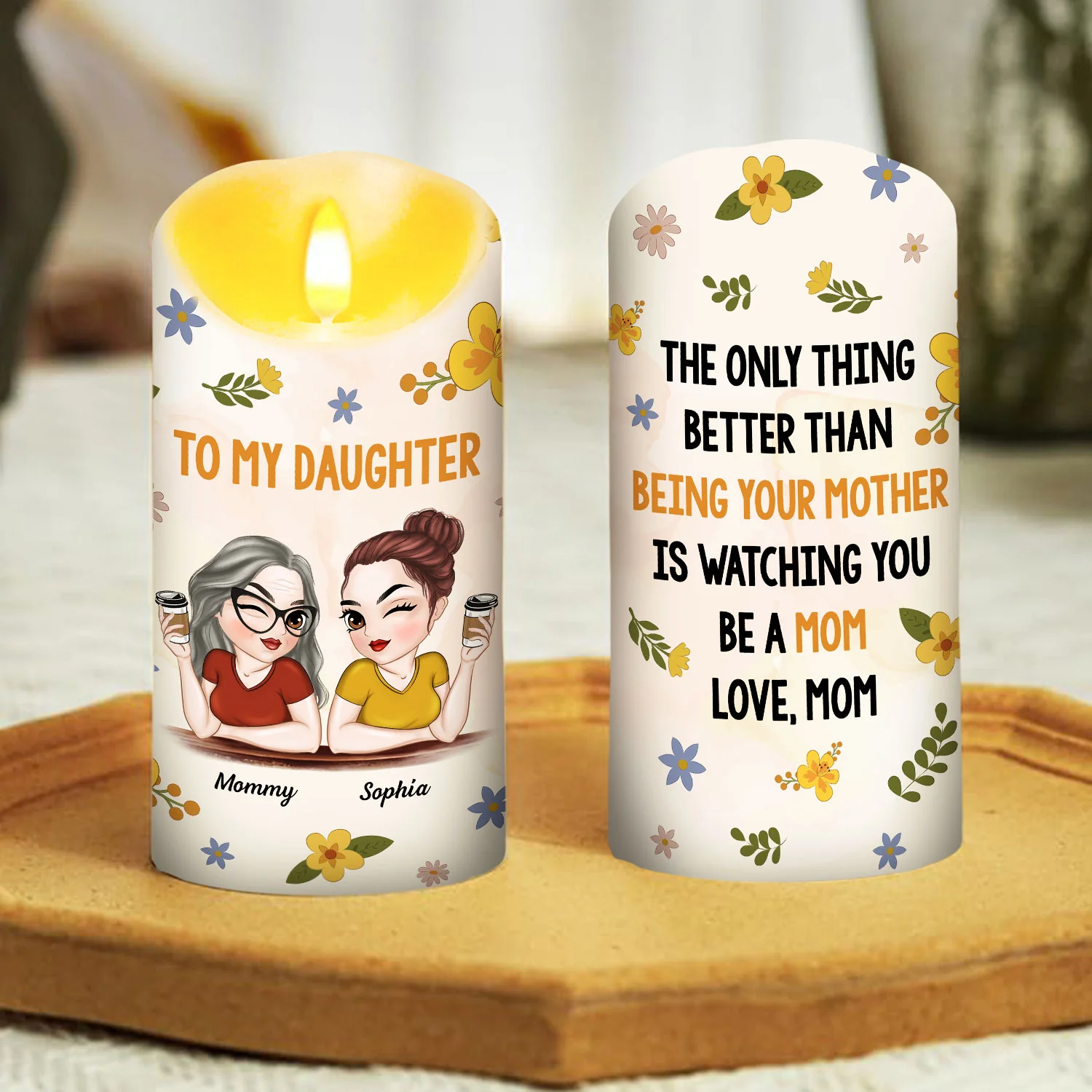 Watching You - Personalized Custom LED Candle - Image 4