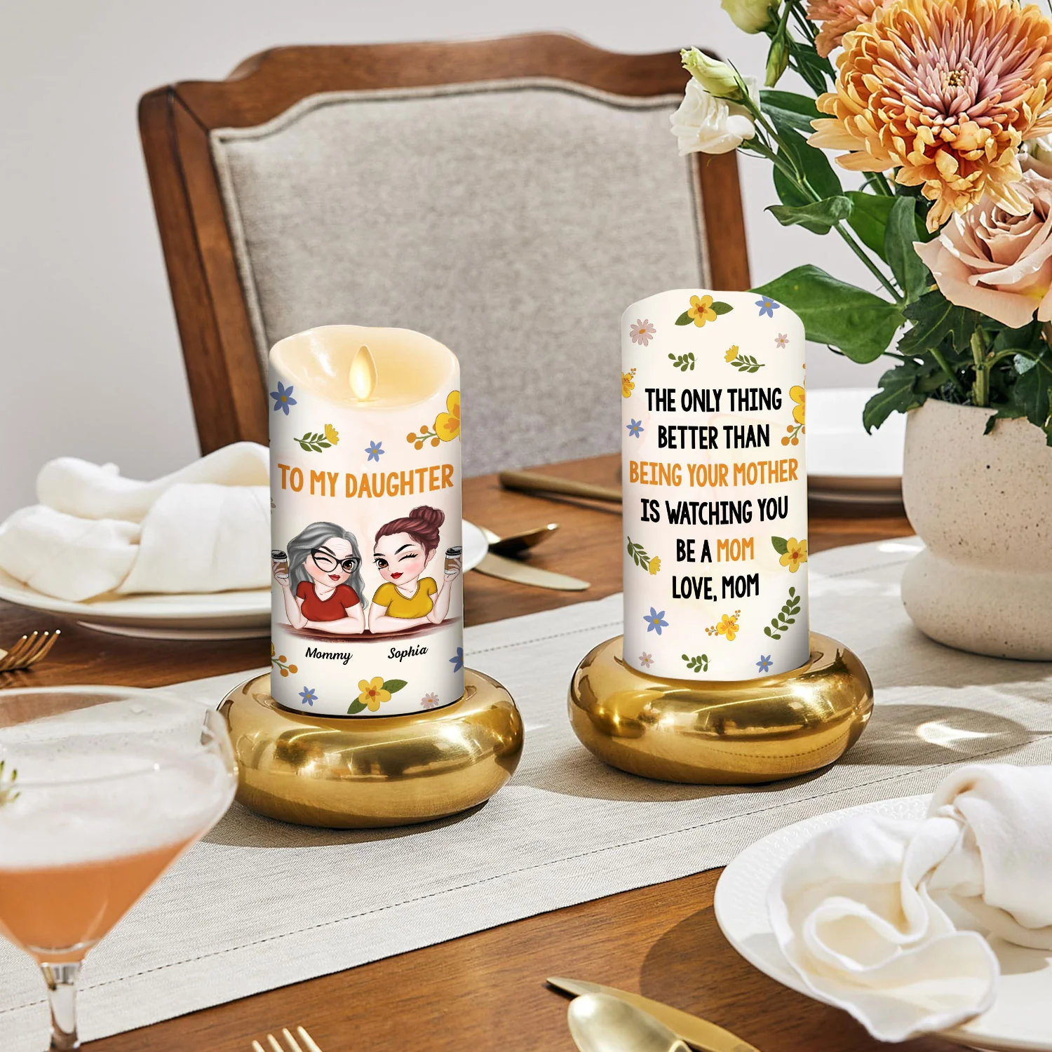 Watching You - Personalized Custom LED Candle - Image 5