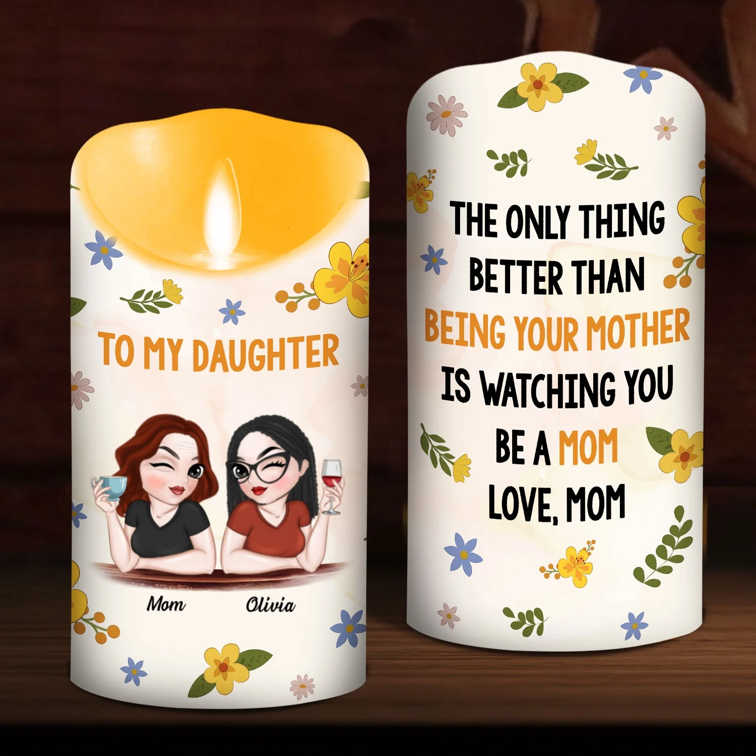 Watching You - Personalized Custom LED Candle - Image 7