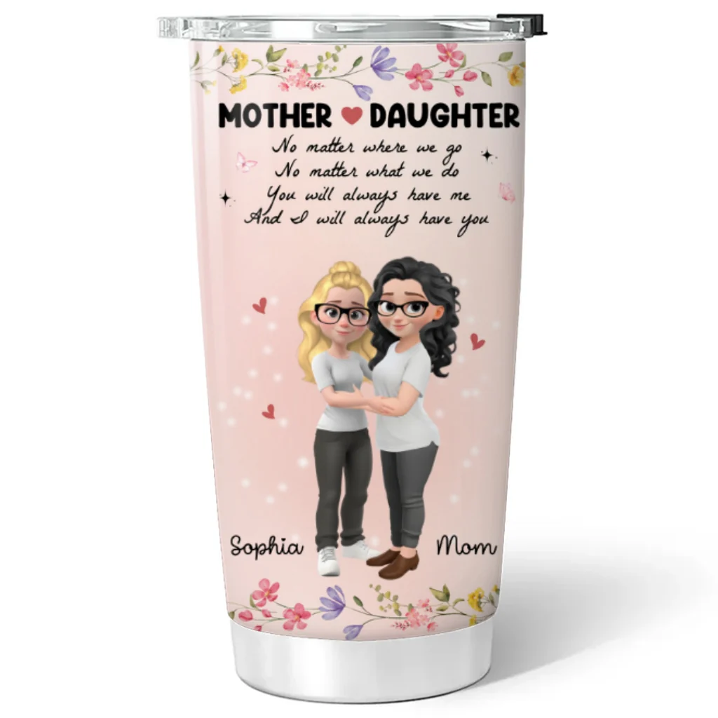We Always Have Each Other - Personalized Custom Tumbler - Image 5