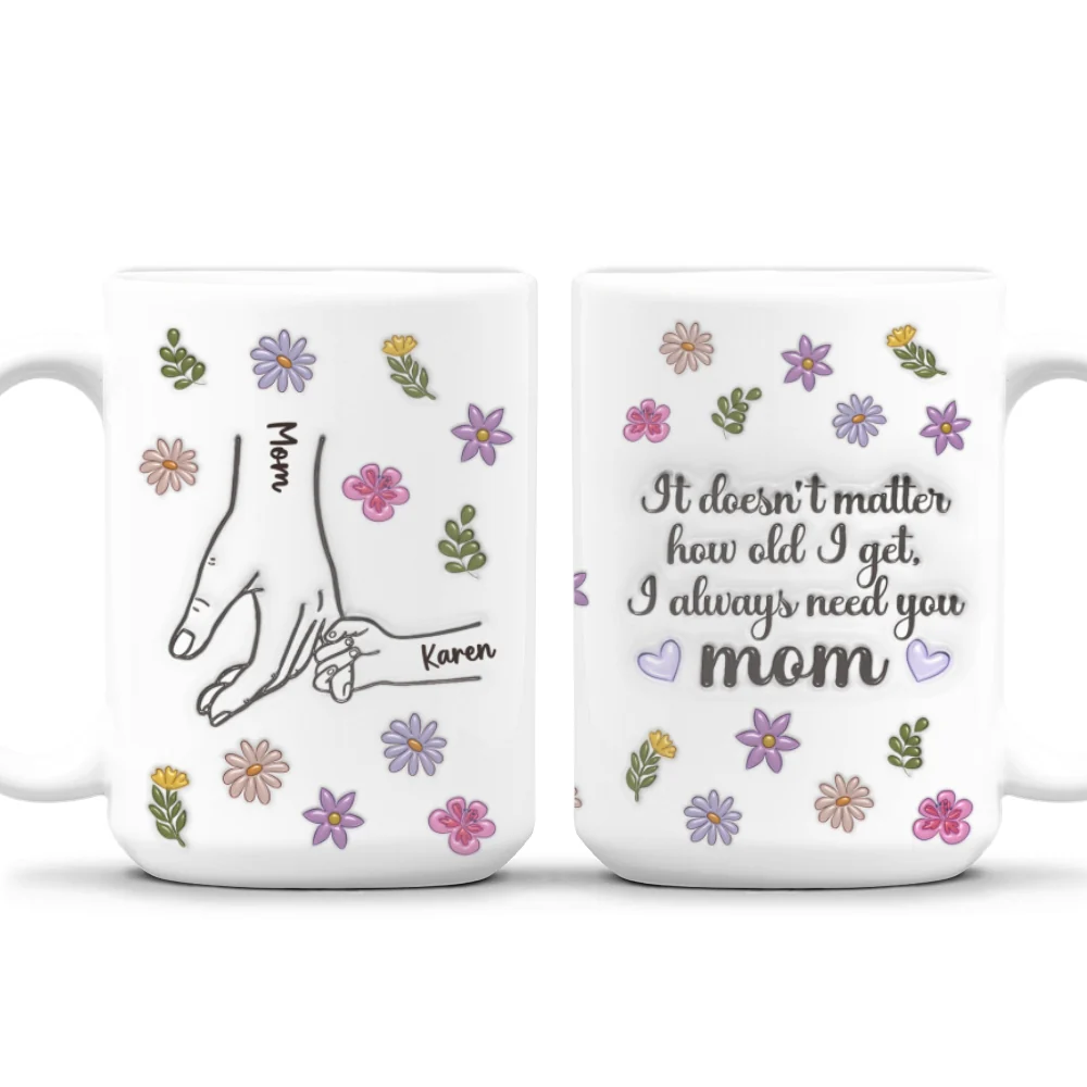 We Always Need You - Personalized Custom 3D Inflated Effect Mug - Image 11