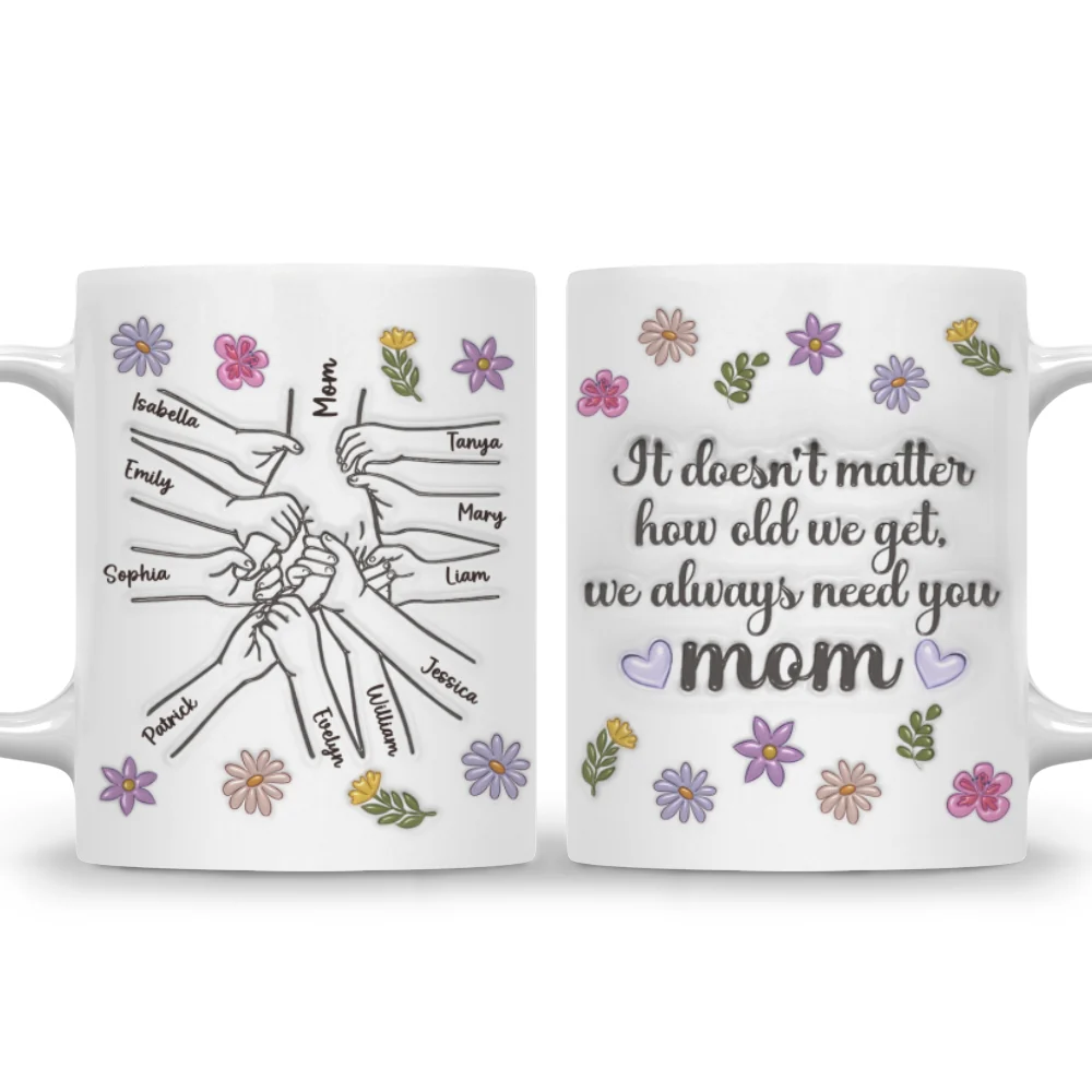 We Always Need You - Personalized Custom 3D Inflated Effect Mug - Image 5