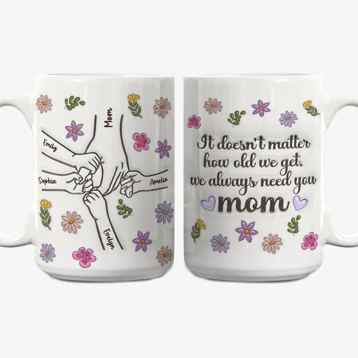 We Always Need You - Personalized Custom 3D Inflated Effect Mug - Image 6