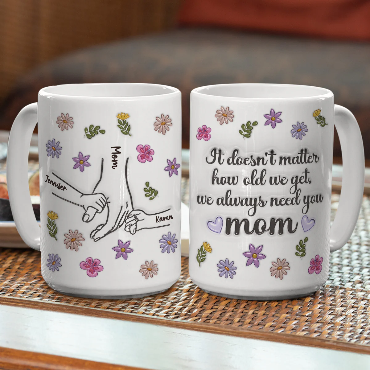 We Always Need You - Personalized Custom 3D Inflated Effect Mug - Image 7