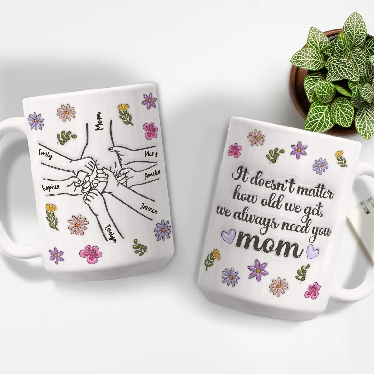 We Always Need You - Personalized Custom 3D Inflated Effect Mug - Image 9