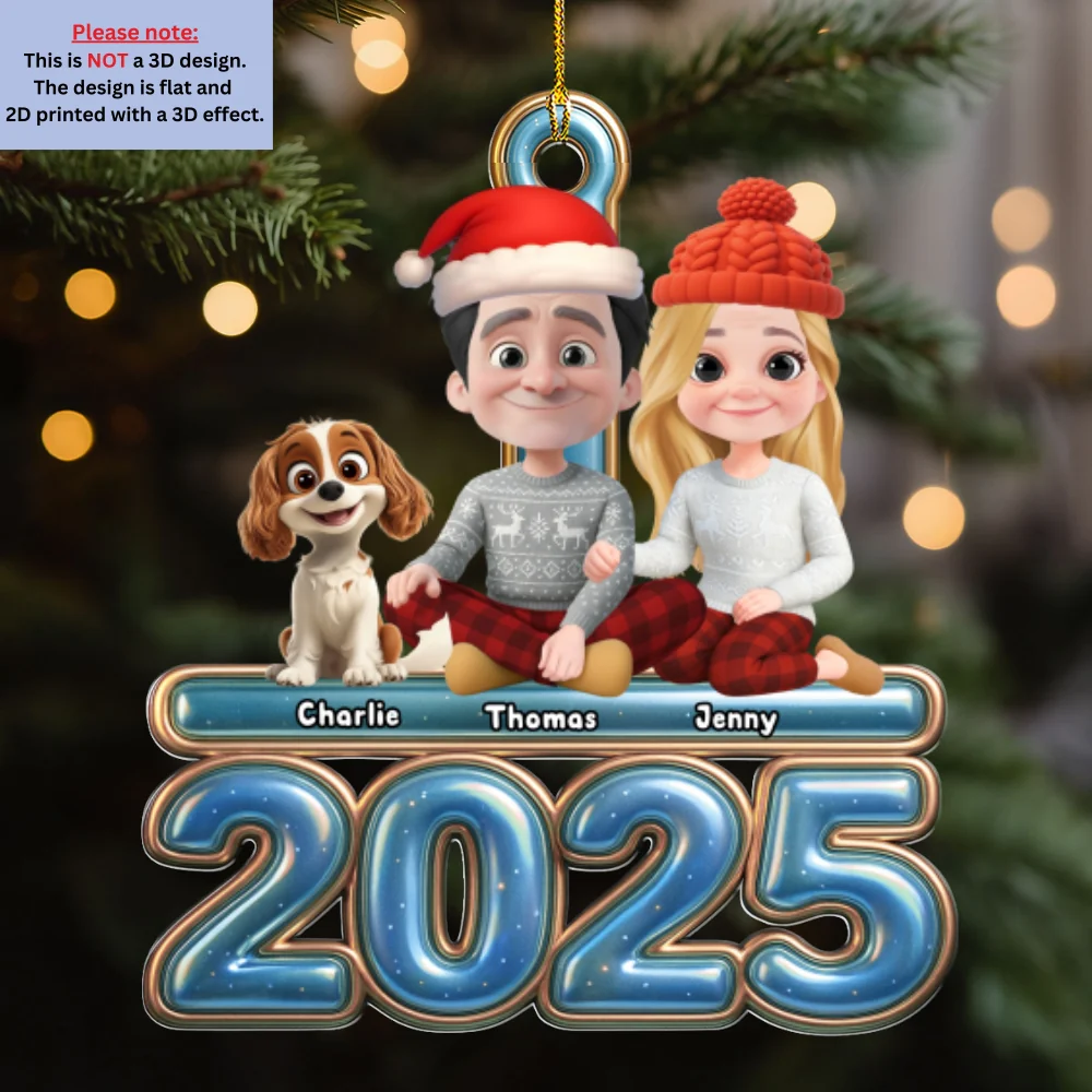 We And Our Dog Blue - Personalized Custom Acrylic Ornament - Image 6