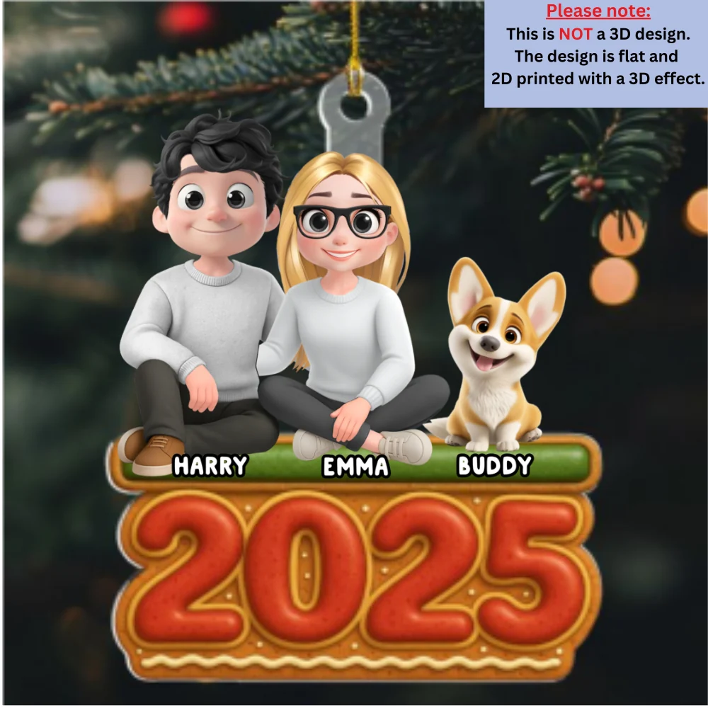 We And Our Dog Cookies - Personalized Custom Acrylic Ornament - Image 6