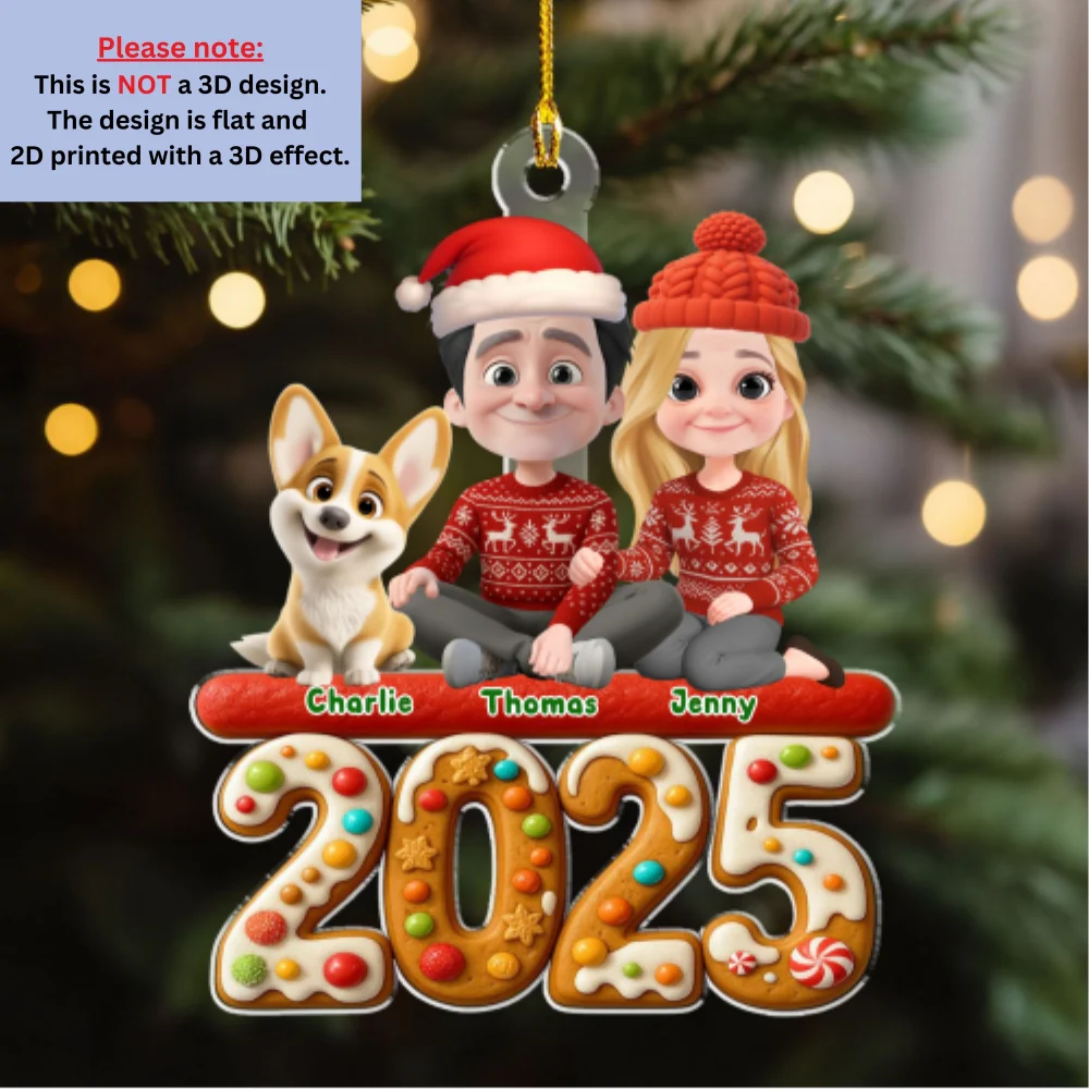 We And Our Dog Version 3 - Personalized Custom Acrylic Ornament - Image 6