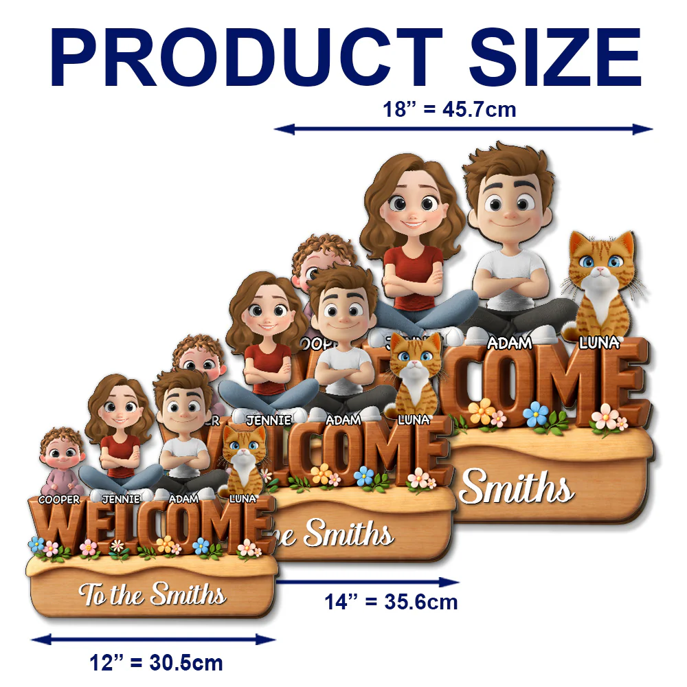 We Are All Nice Here - Personalized Custom 3D Effect Wood Sign - Image 5
