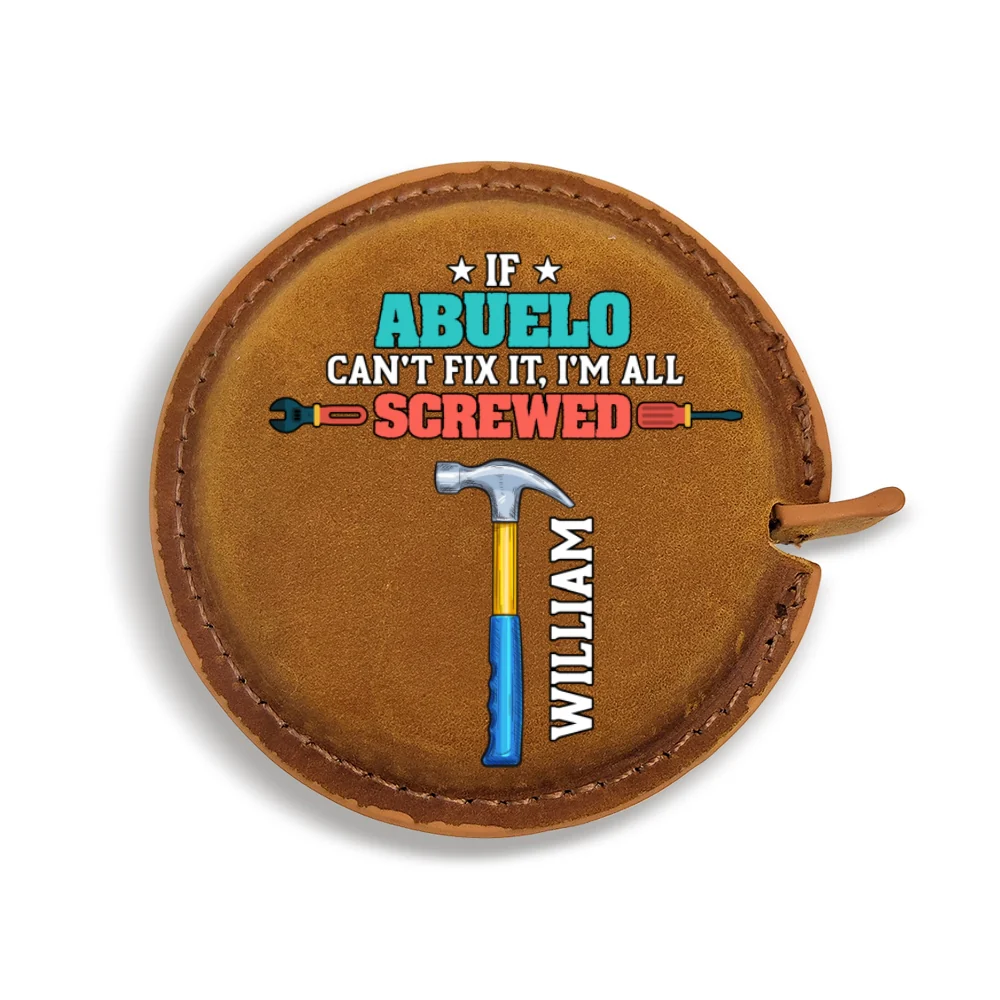We Are All Screwed - Personalized Custom Leather Tape Measure - Image 10