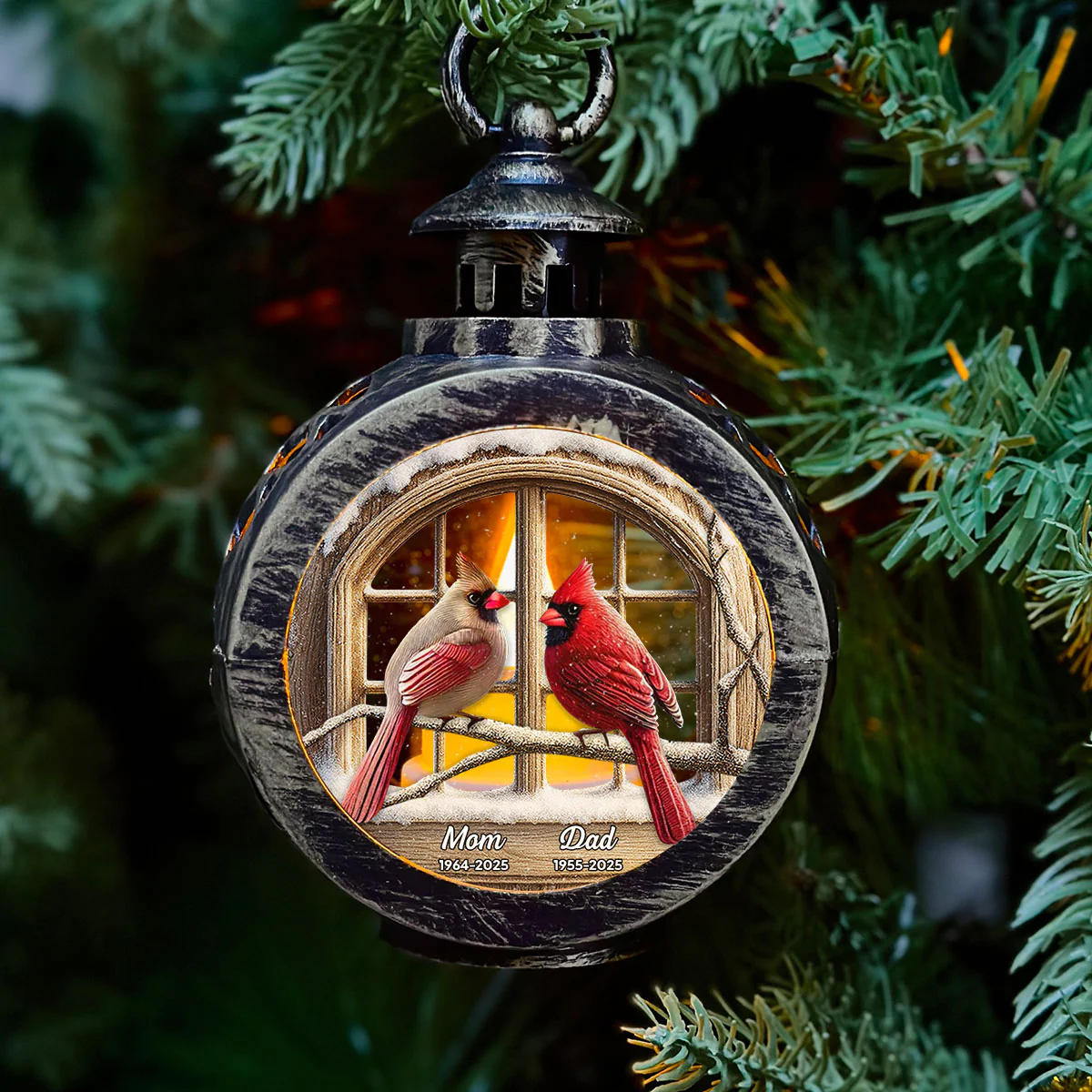 We Are Always With You - Personalized Custom Christmas Lantern - Image 2