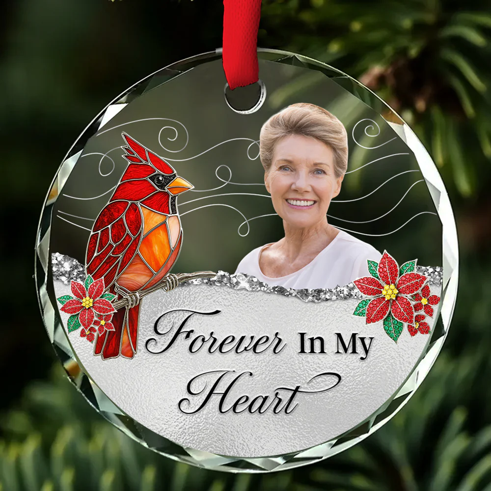 We Are Always With You - Personalized Custom Glass Ornament - Image 2