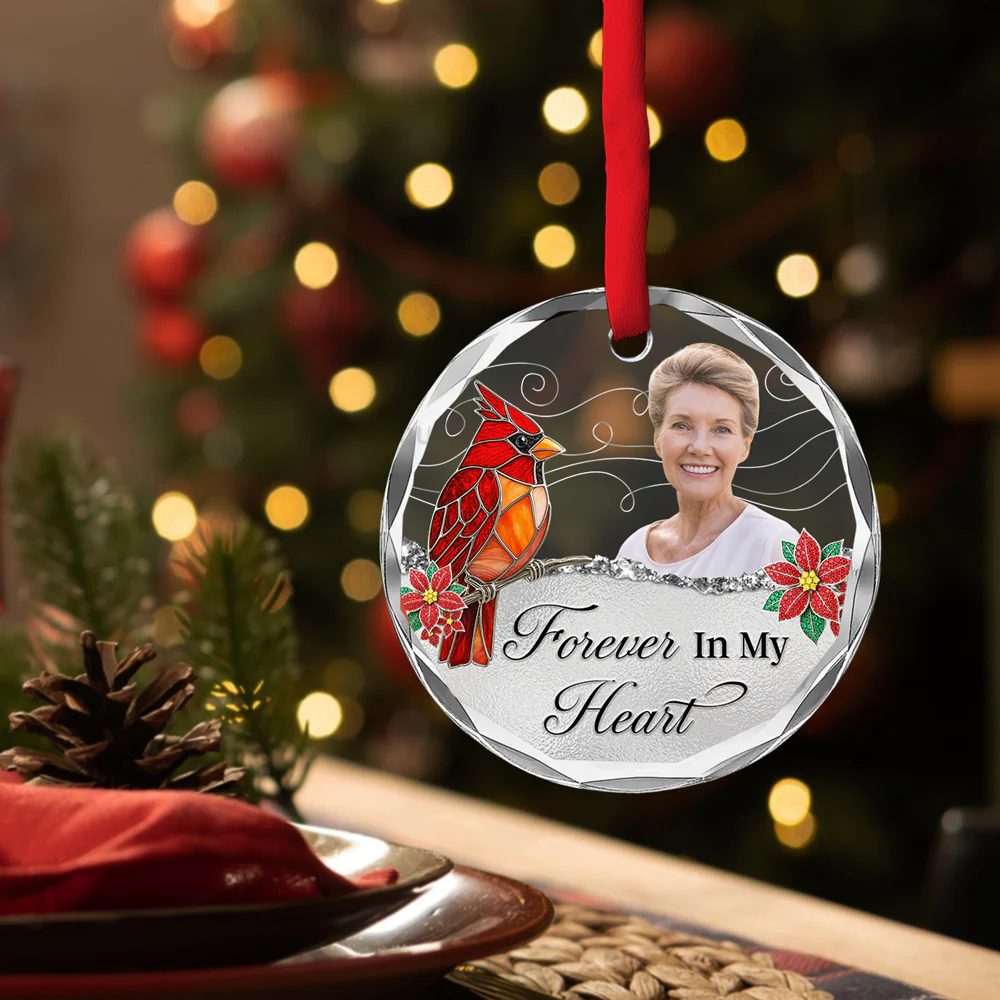 We Are Always With You - Personalized Custom Glass Ornament - Image 3