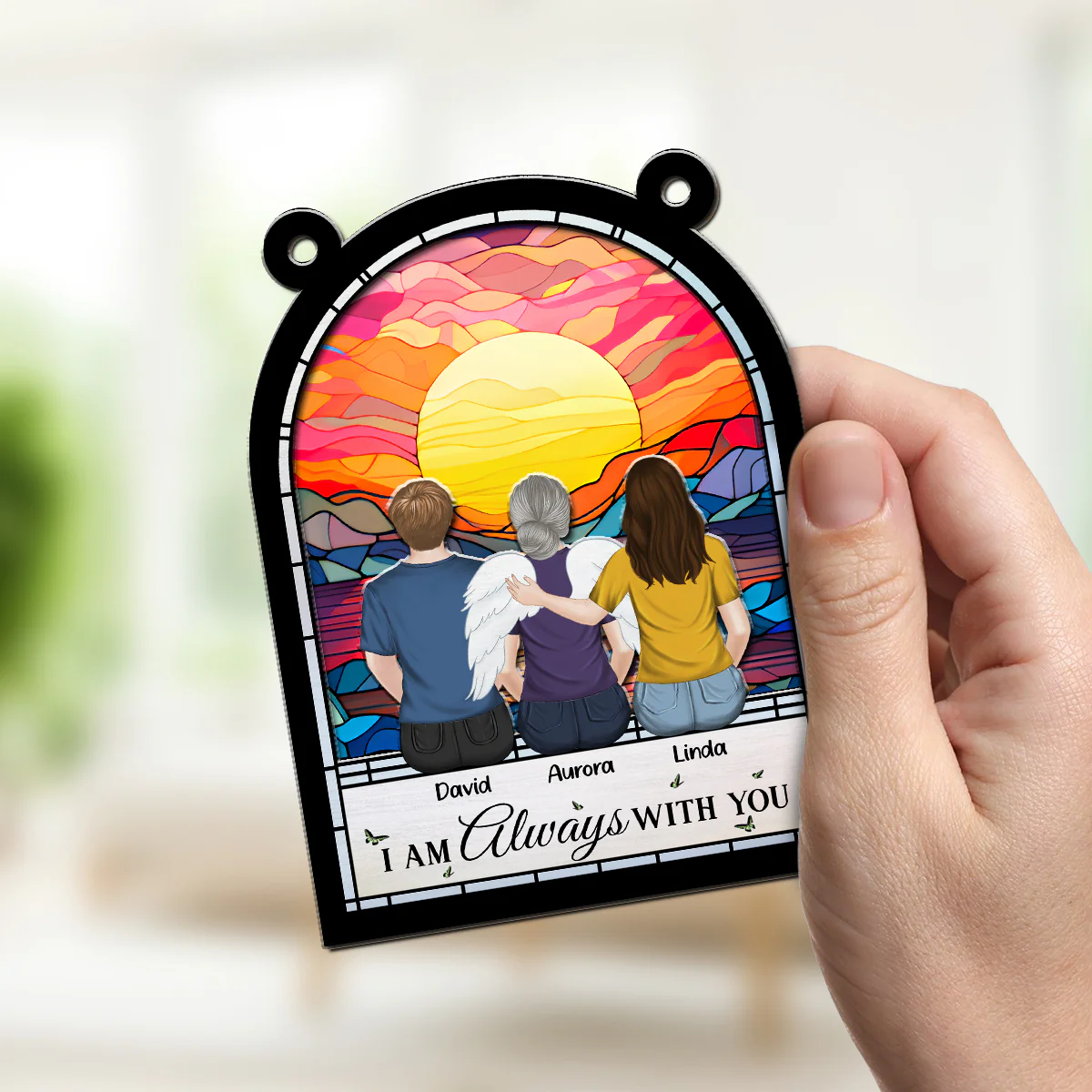 Forever In My Heart - Personalized Custom Suncatcher - Image 2