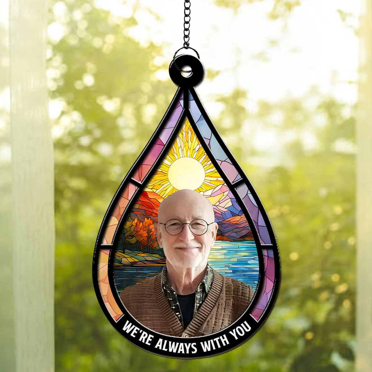 We Are Always With You - Personalized Custom Suncatcher - Image 2