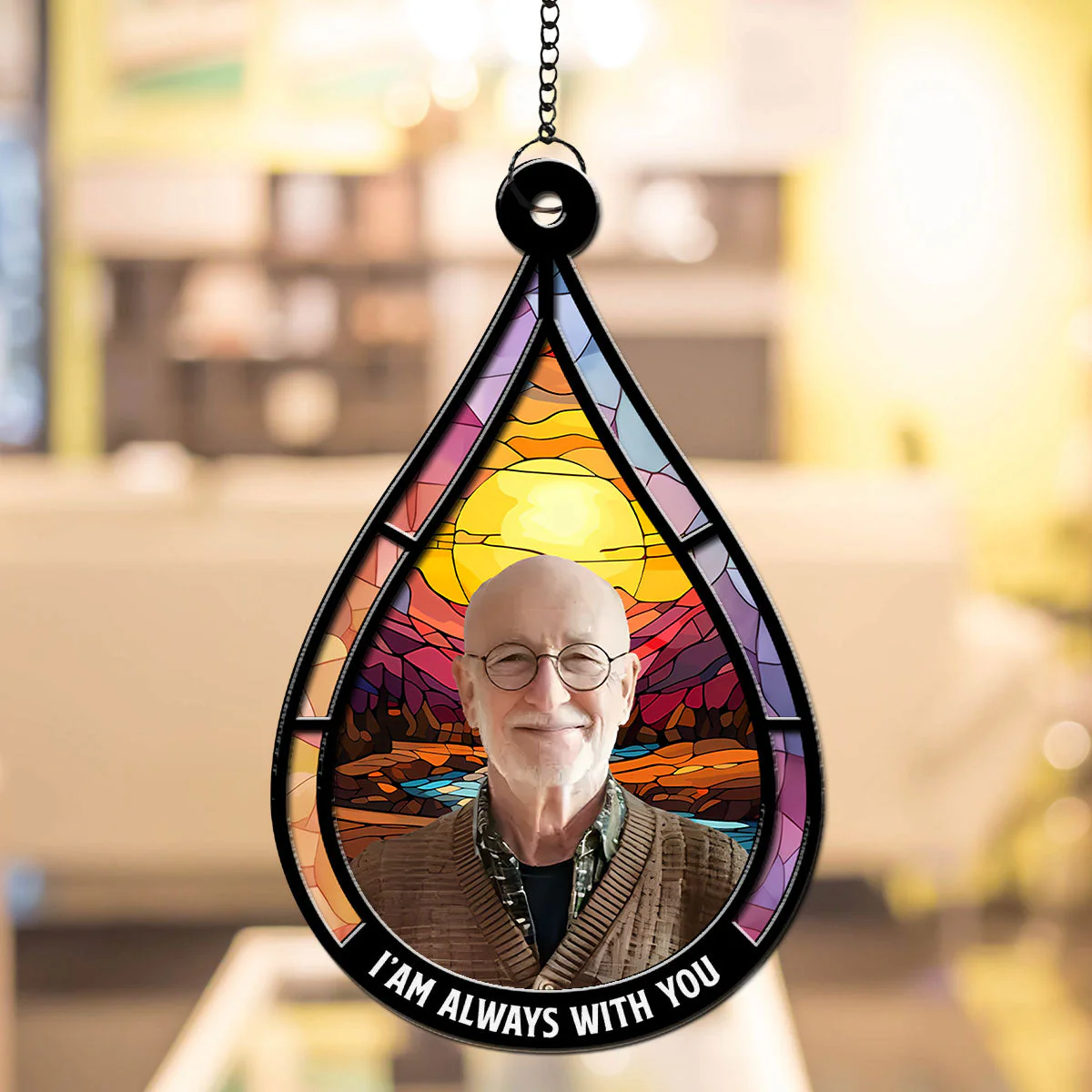 We Are Always With You - Personalized Custom Suncatcher - Image 3
