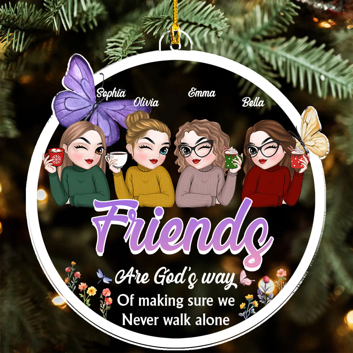 We Are Forever - Personalized Custom Acrylic Ornament - Image 3