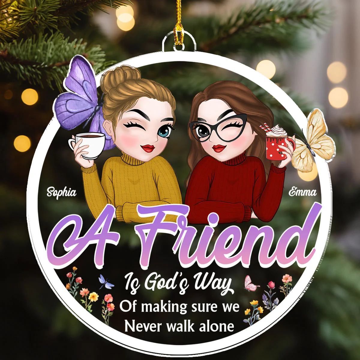 We Are Forever - Personalized Custom Acrylic Ornament - Image 4