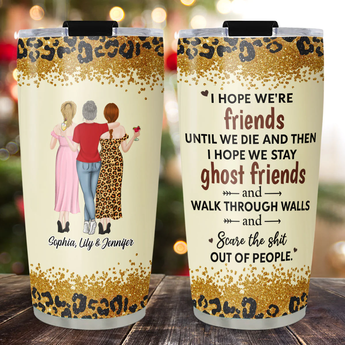 We Are Friends Until We Die - Personalized Custom Tumbler - Image 4