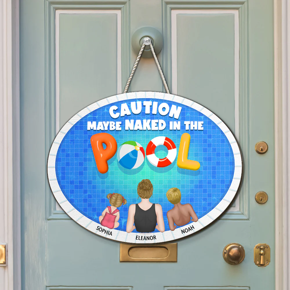 We Are In The Pool - Personalized Custom Wood Sign - Image 5