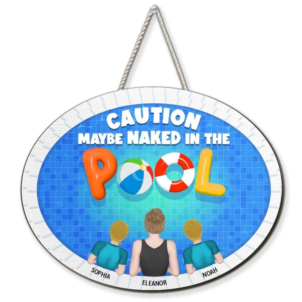 We Are In The Pool - Personalized Custom Wood Sign - Image 6