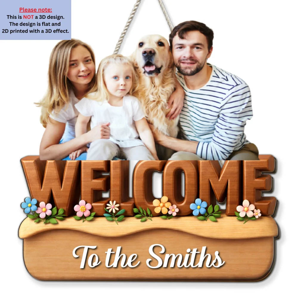 We Are Nice Here Photo - Personalized Custom 3D Effect Wood Sign - Image 6