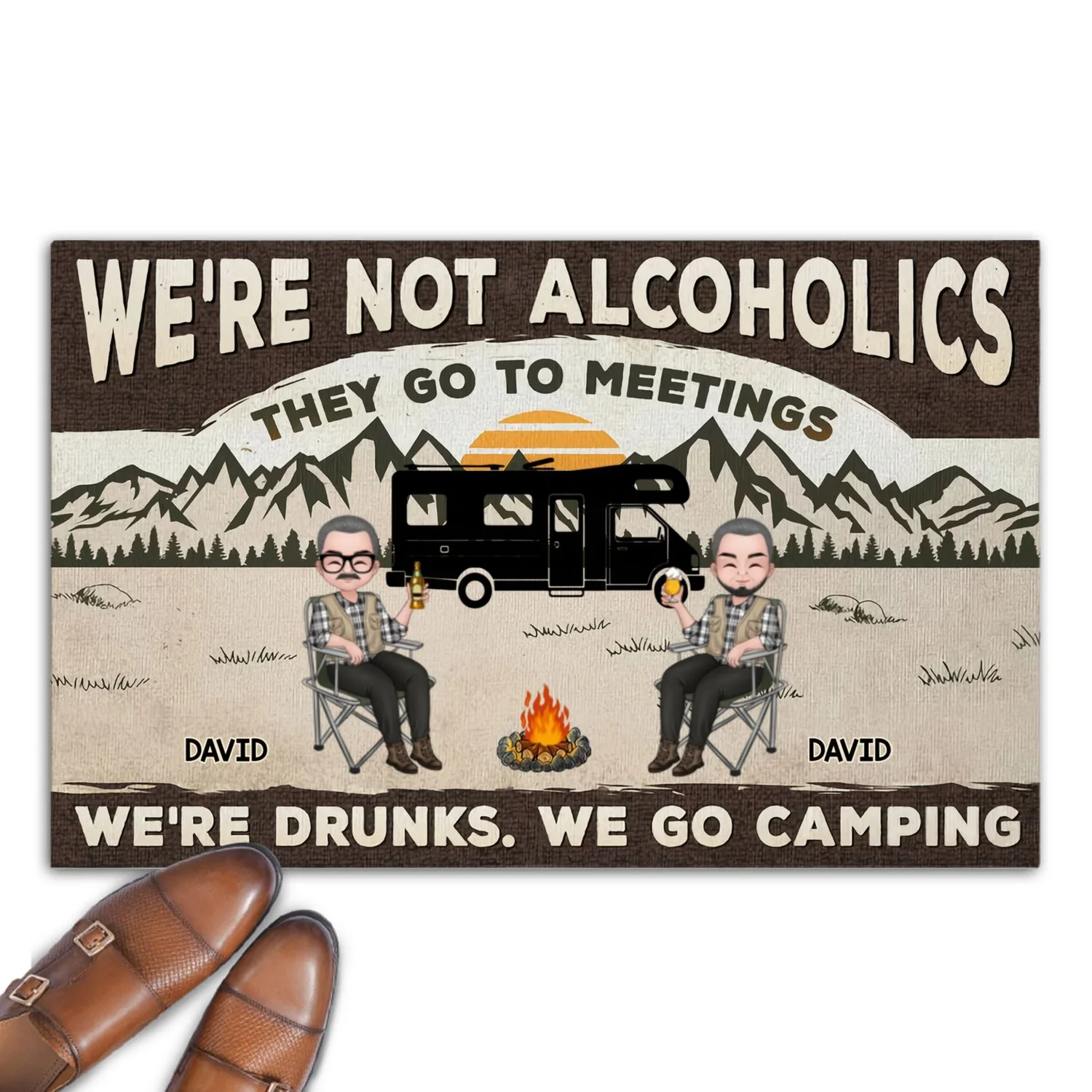 We Are Not Alcoholics - Personalized Custom Doormat - Image 6