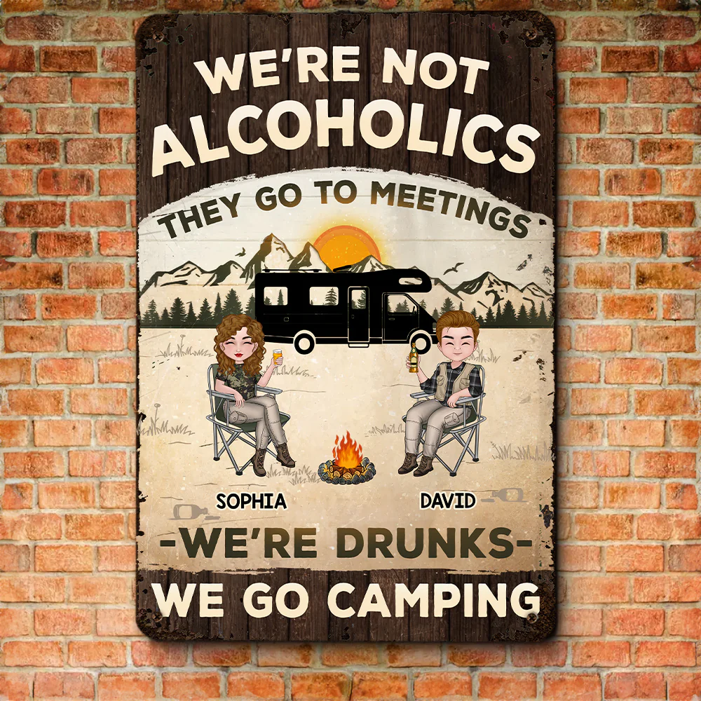 We Are Not Alcoholics - Personalized Custom Metal Signs - Image 2