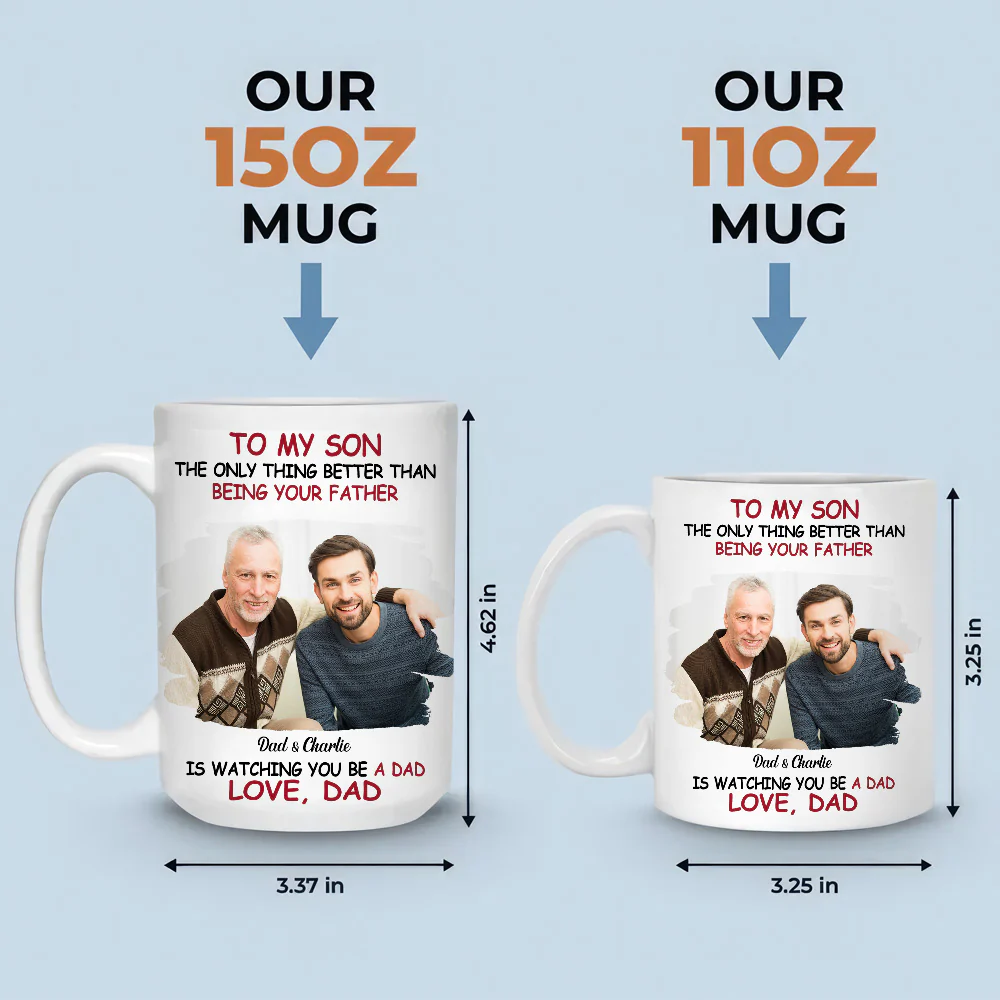 We Are Proud Of You Photo - Personalized Custom Coffee Mug - Image 7