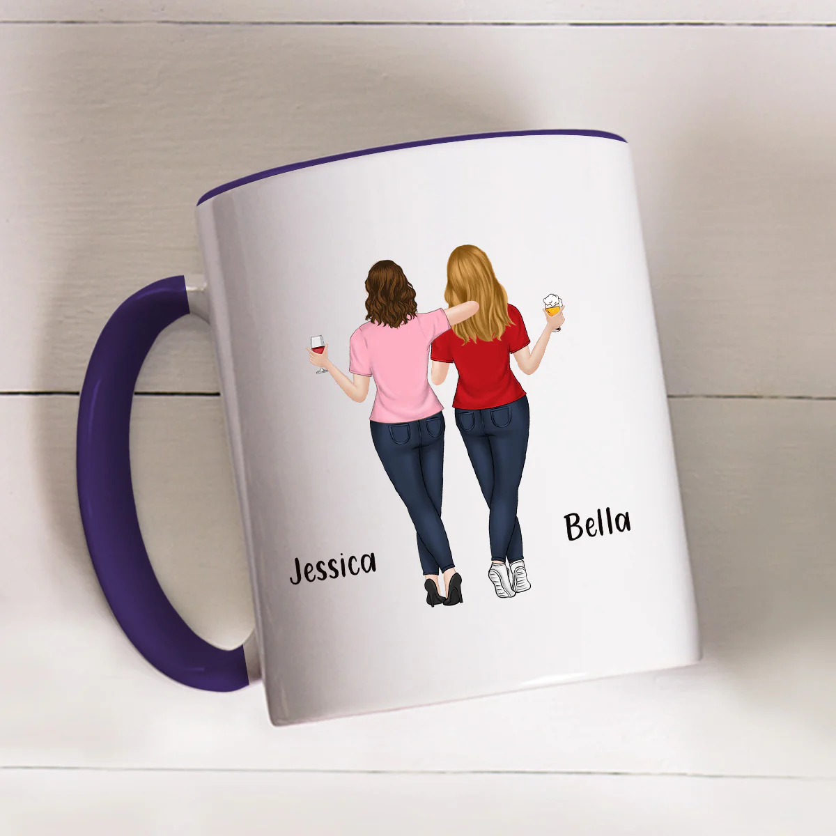 We Are The Same - Personalized Custom Accent Mug - Image 6