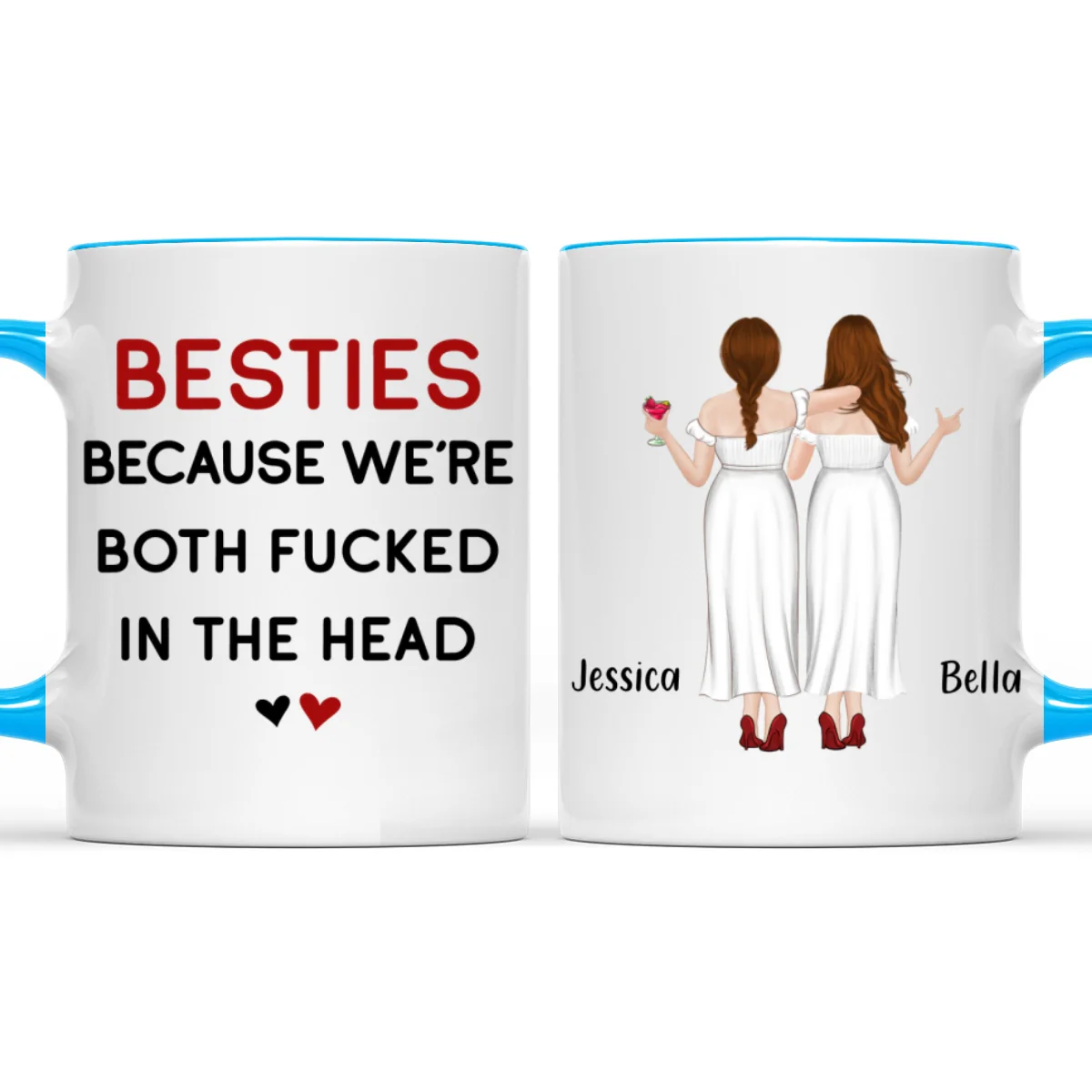 We Are The Same - Personalized Custom Accent Mug - Image 9