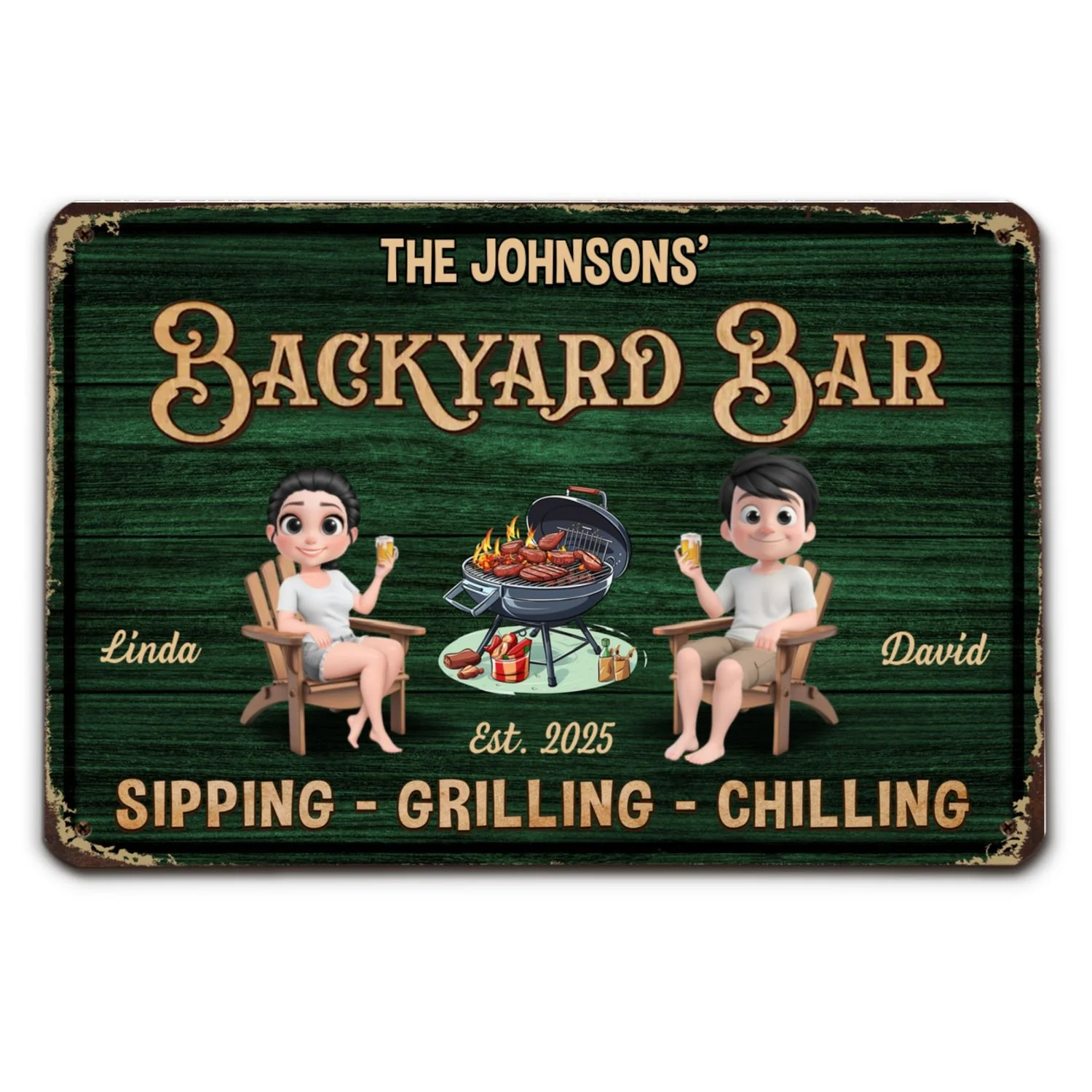 We At Pool And Patio - Personalized Custom Metal Sign - Image 6