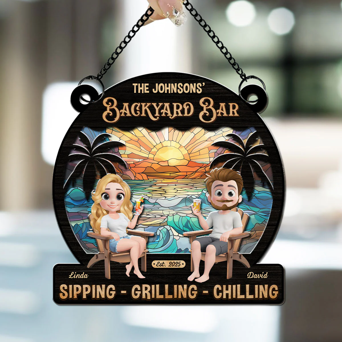 We At Pool And Patio - Personalized Custom Suncatcher - Image 3