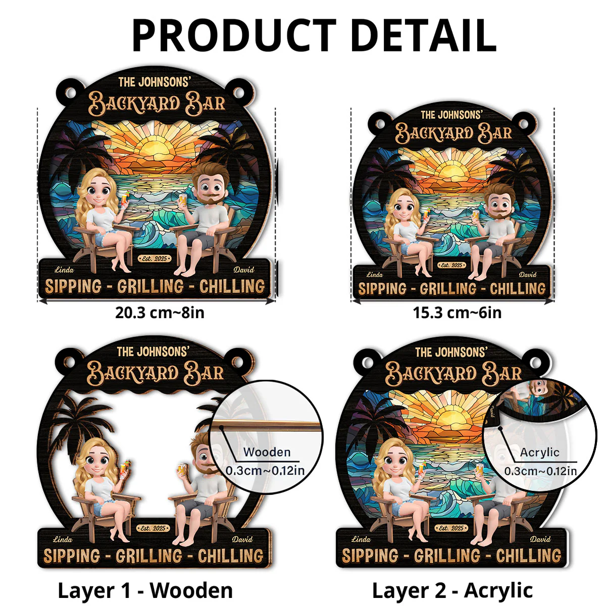 We At Pool And Patio - Personalized Custom Suncatcher - Image 4