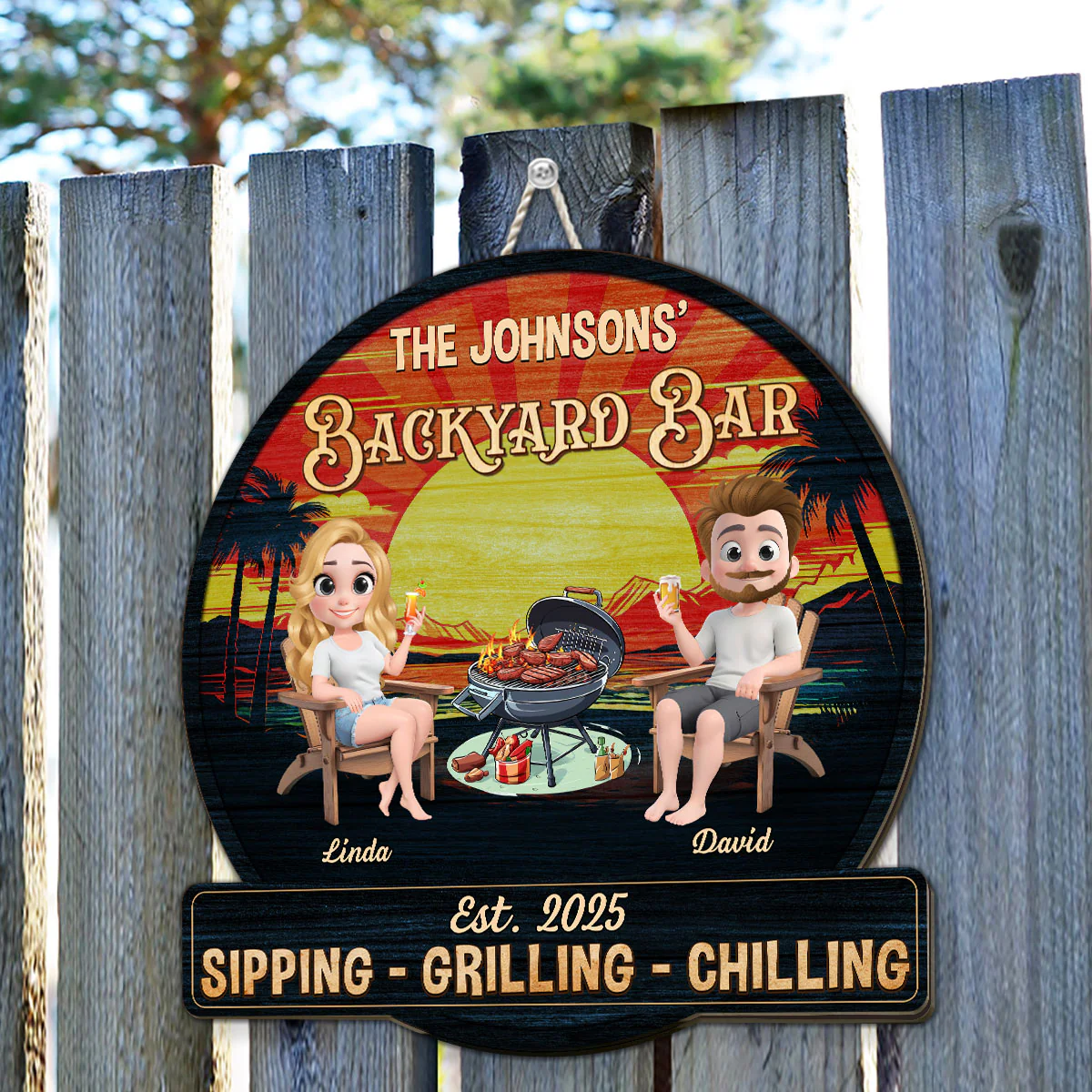 We At Pool And Patio - Personalized Custom Wood Sign - Image 4