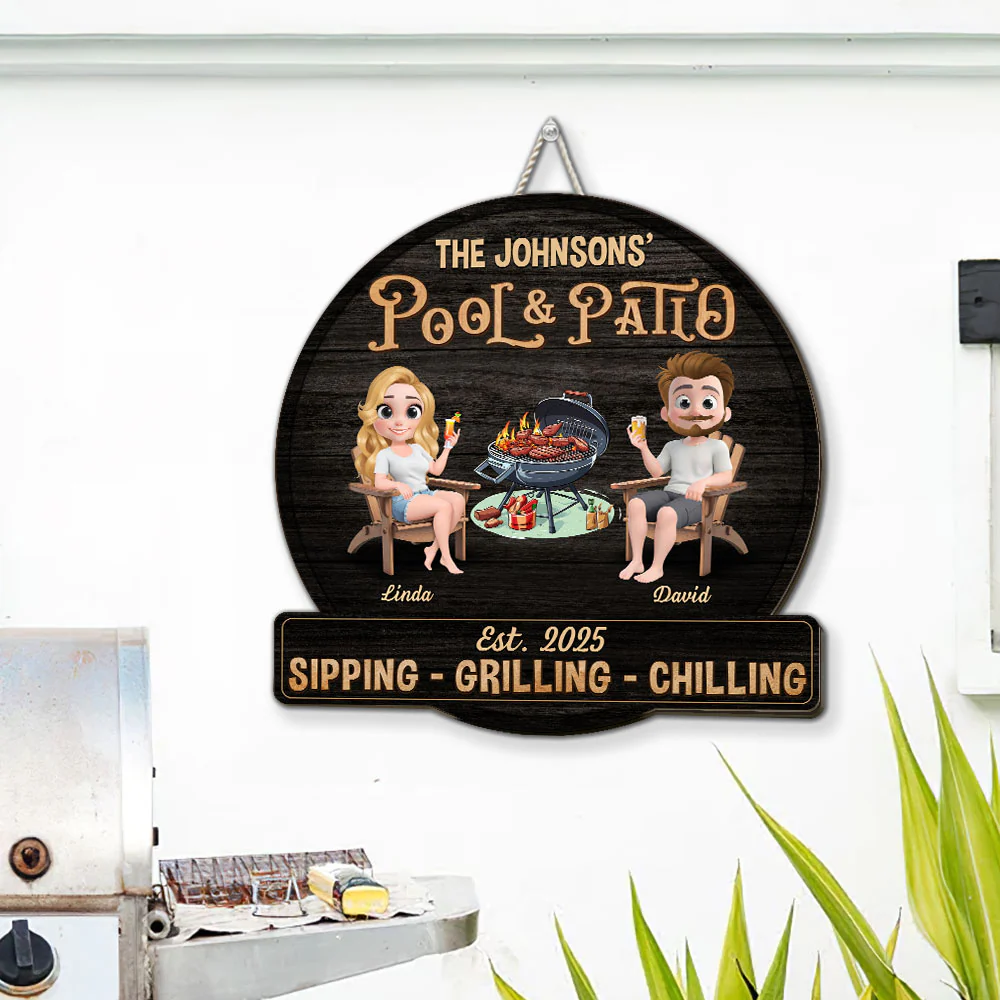 We At Pool And Patio - Personalized Custom Wood Sign - Image 2