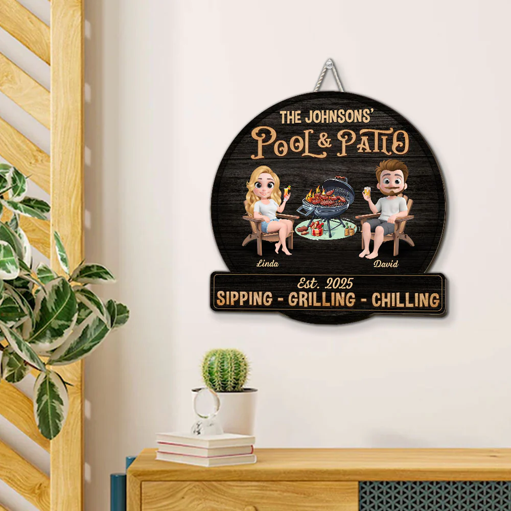 We At Pool And Patio - Personalized Custom Wood Sign - Image 3