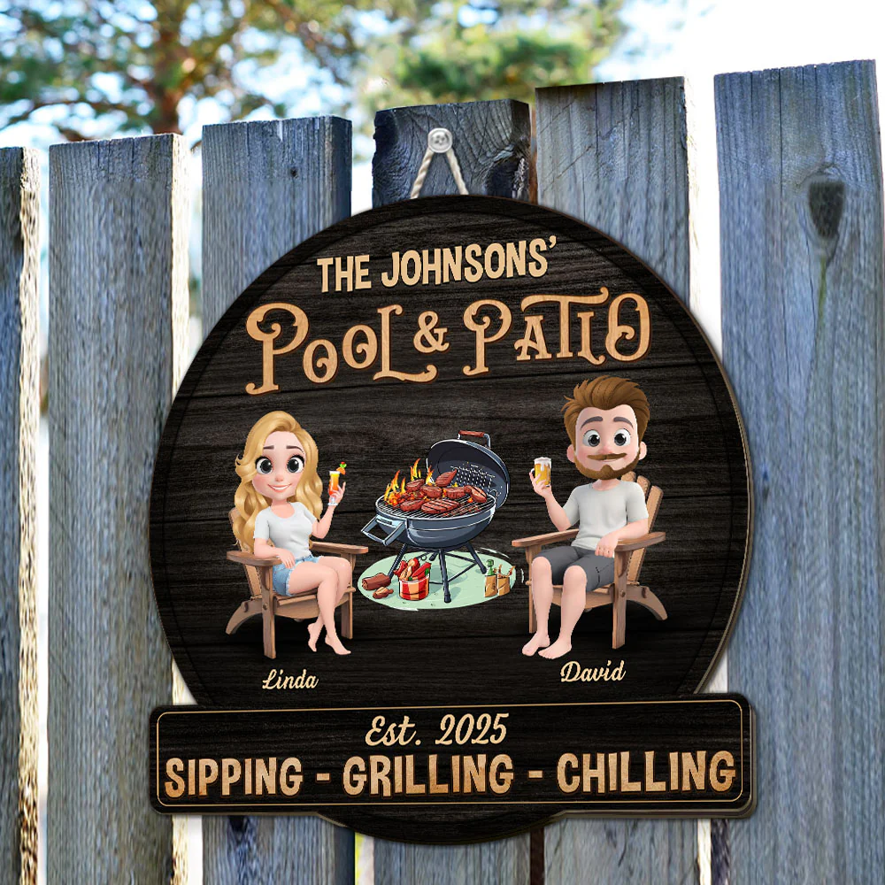 We At Pool And Patio - Personalized Custom Wood Sign - Image 4