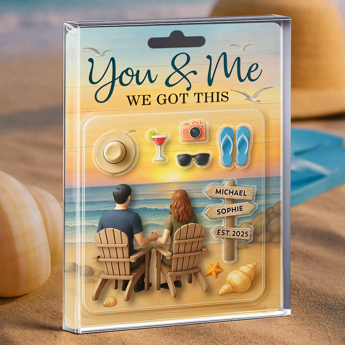 We Built A Life We Loved - Personalized Custom Acrylic Plaque - Image 3