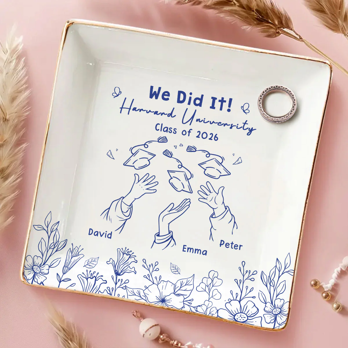 We Did It - Personalized Custom Jewelry Dish - Image 2