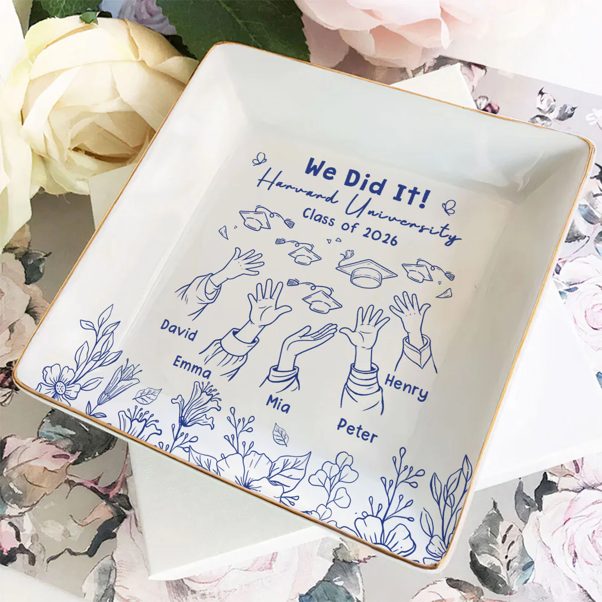 We Did It - Personalized Custom Jewelry Dish - Image 4