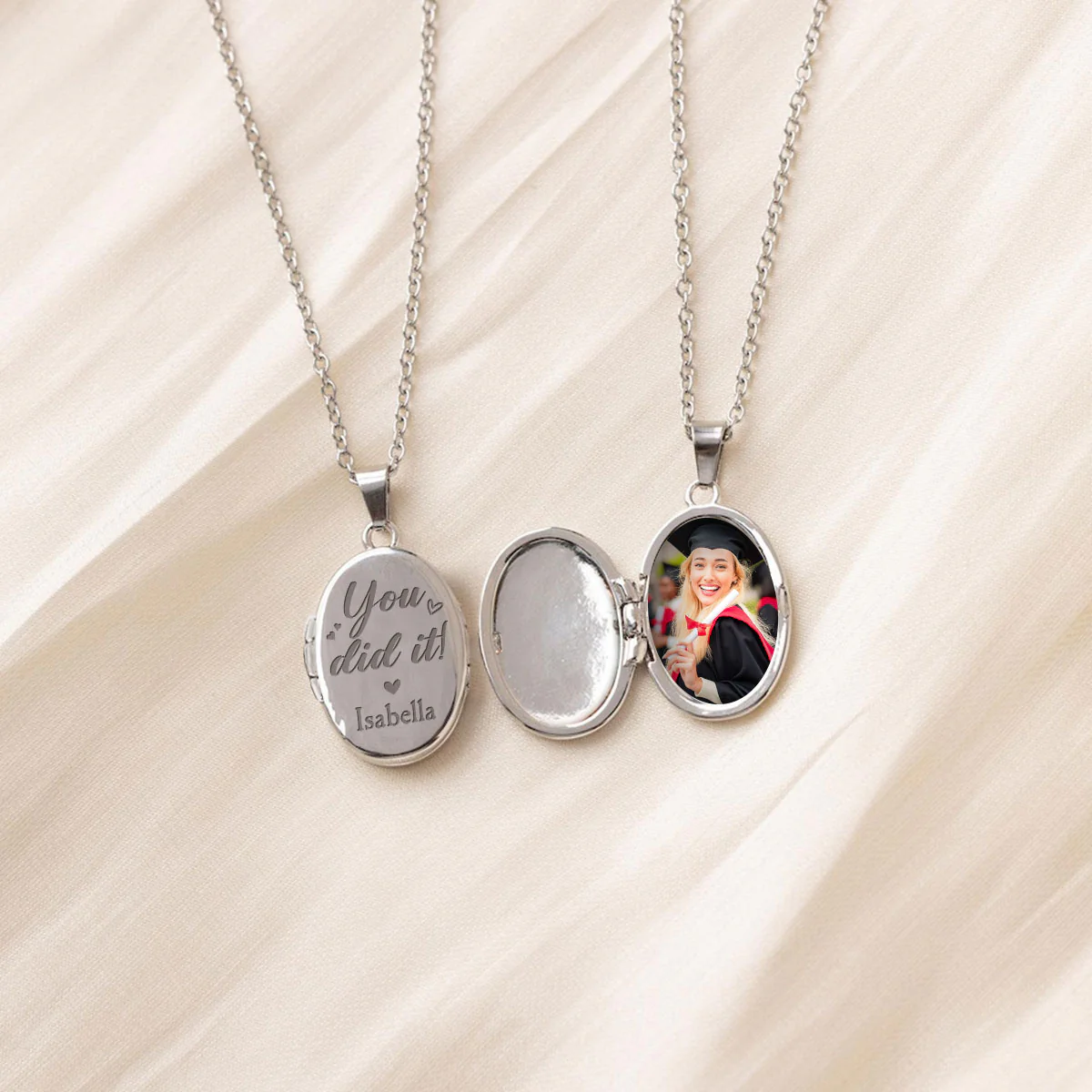 We Did It - Personalized Custom Locket Necklace - Image 3
