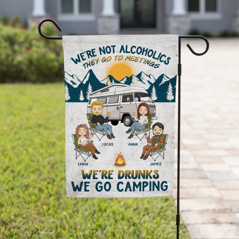 We Go Camping - Personalized Custom Flag - Image 4