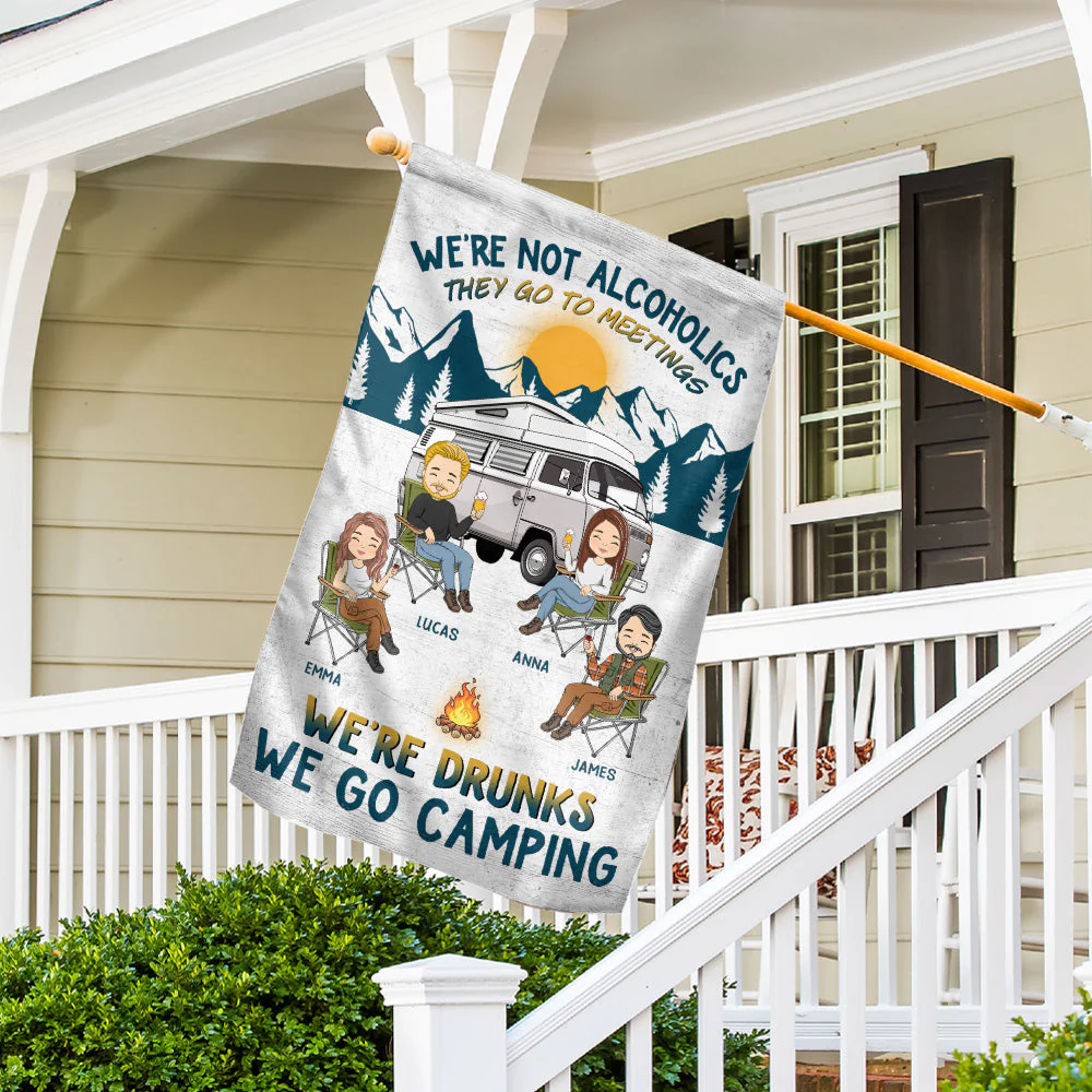 We Go Camping - Personalized Custom Flag - Image 5
