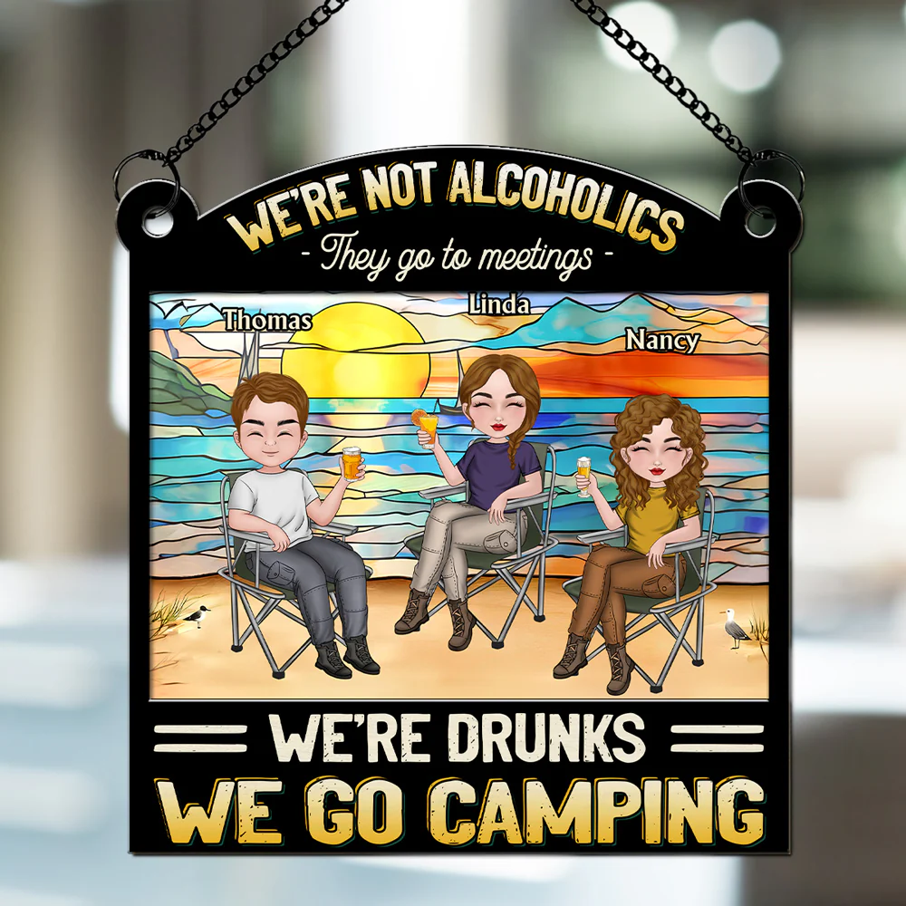 We Go Camping - Personalized Custom Suncatcher - Image 3