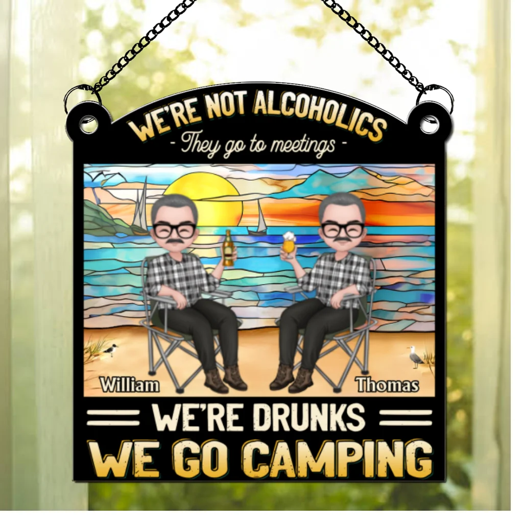 We Go Camping - Personalized Custom Suncatcher - Image 5
