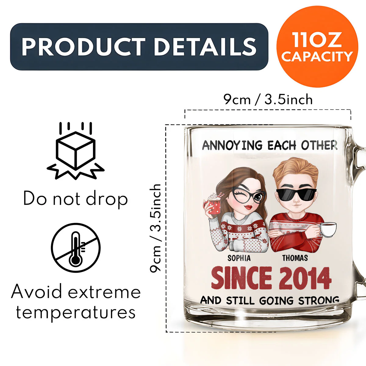 We Got It - Personalized Custom Glass Mug - Image 6